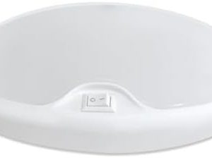 Dream Lighting 12V LED RV Ceiling Dome Light - Cool White 5500K - 390 Lumens - Interior Lighting for Trailers & Campers