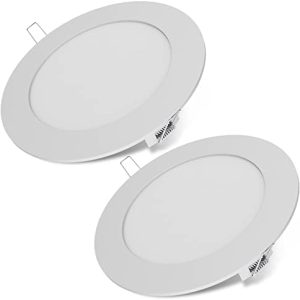 Dream Lighting 12V LED Recessed Ceiling Lights - Soft White 3500K for RV Campers - 5.8 Inch - Pack of 2 - Energy Efficie