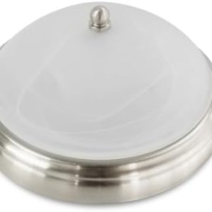 Dream Lighting RV Ceiling Dinette Light - 12V LED 9-Inch Round Dome Lamp for Camper Dining Tables - 9W 450 Lumens Warm W