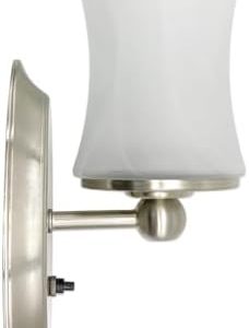 Dream Lighting 12V RV LED Wall Sconce - Glass Lampshade, Warm White 3500K - Perfect for RV Interior Decor - Functional L
