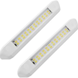 Dream Lighting RV Exterior LED Porch Lights - 12V Camper Trailer Awning Light Fixture - 350lm Cool White - Ideal for RV