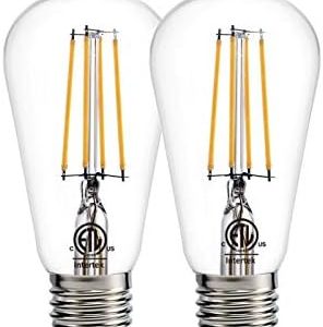 Dusk to Dawn LED Bulbs, Photocell Sensor, Auto On/Off, Warm White 2700K, E26 8W 800lm, Outdoor Lighting for Garden and G