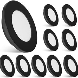 Dream Lighting 12 Volt LED RV Ceiling Puck Lights - 2W Warm White Recessed Interior Lights for RV Trailer & Boat - Pack