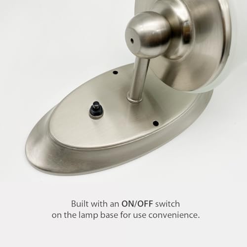 Dream Lighting 12V RV LED Wall Sconce - Glass Lampshade, Warm White 3500K - Perfect for RV Interior Decor - Functional L