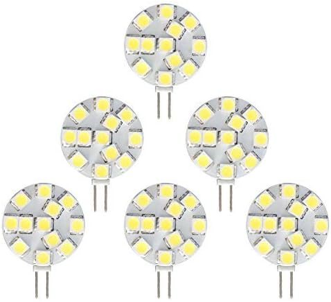 Dream Lighting LED G4 Replacement Bulb - 12Volt Bi-Pin, Dimmable Pure White Light for RV, Automotive & Boat Interior Dom