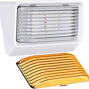 Leisure LED Porch Light - 12V 280 Lumen Fixture for RVs, Trailers, Campers - Versatile Replacement Lighting with White B