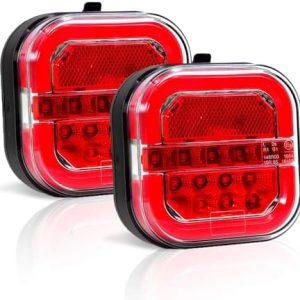 Wireless Trailer Lights for Towing | Magnetic LED Tail Lights for RV & Truck | Rechargeable IP67 Waterproof Turn Signal