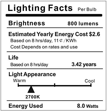 Dusk to Dawn LED Bulbs, Photocell Sensor, Auto On/Off, Warm White 2700K, E26 8W 800lm, Outdoor Lighting for Garden and G